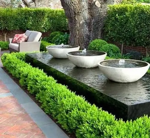 Beautiful back yard water feature