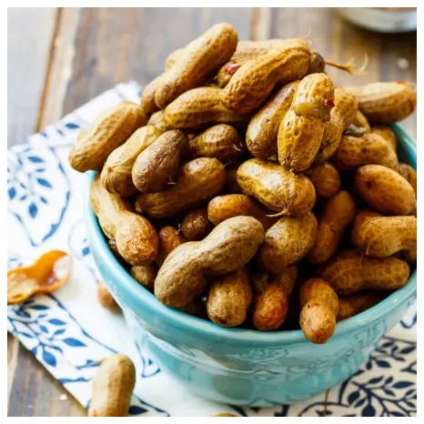 A bowl of boiled peanuts. Boiled peanuts are the official snack of South Carolina